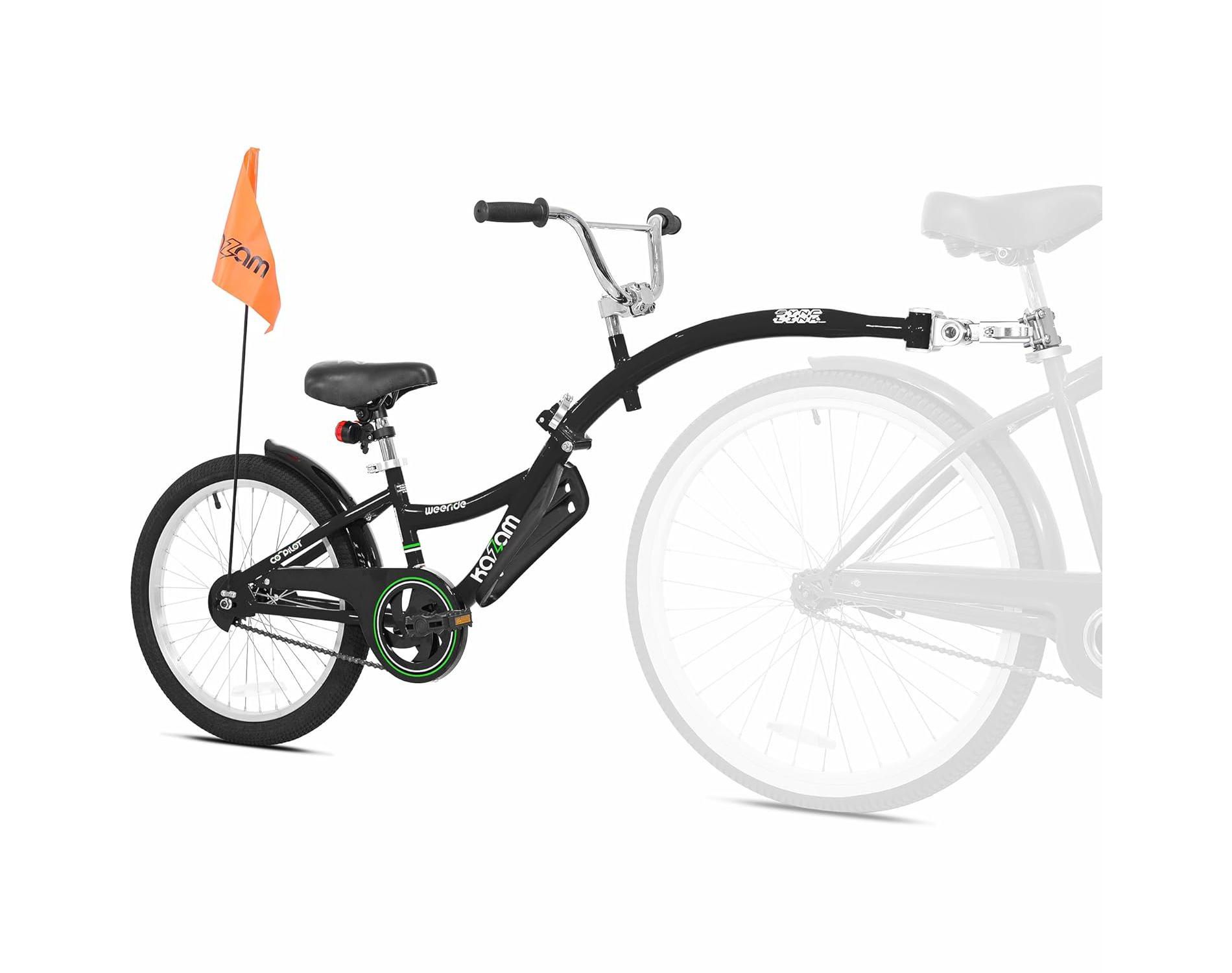 KaZAM Co-Pilot Bike Trailer - 20 Inch with Folding Frame - Black