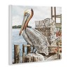 Stupell Industries Pelican Perched on Fishing Dock Wall Plaque Art, 12" x 12" - 2 of 4