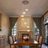 LLHZSY 7 - Light Cluster Crystal Cylinder Stairway / Staircase Chandelier - W22 11/25" - 4 of 4