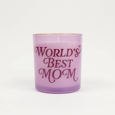 Love x June "World's Best Mom" Mother's Day Candle Purple