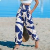 Women's Beachy Abstract Print Smocked Wide Leg Pants - Cupshe - 2 of 4