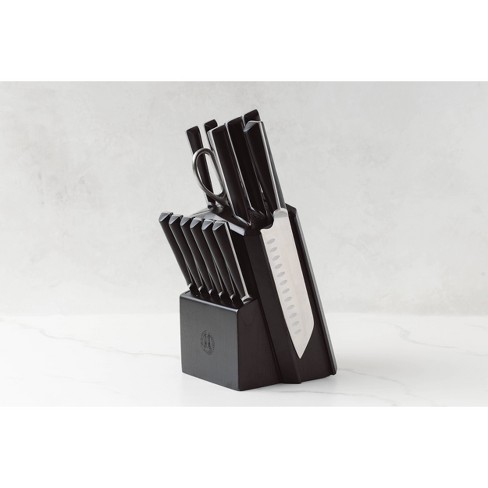 Schmidt Brothers Cutlery 9pc Jet Black Series Knife Block Set