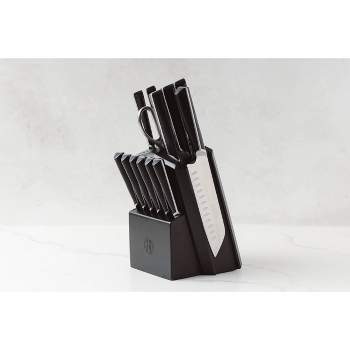 Schmidt Bros Cutlery Highline 14pc Knife Block Set Black/Silver