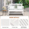 Hyleoty HDPE Outdoor Park Bench 48" x 22" x 35" ,Elegant, Comfortable and Durable - 4 of 4