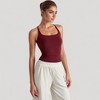 Anna-Kaci Active Women's Fitted Square Neck Tank Top with Built-In Bra and Racerback Design for Active and Casual Comfort - 3 of 4