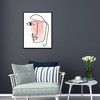 22" x 28" Girlie 2 by Nikki Chu Framed Canvas Art Print - Masterpiece Art Gallery: Modern Portrait, Ready to Hang - 3 of 4