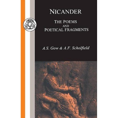 Nicander: Poems - (Classic Commentaries) Annotated by  A Gow & A Scholfield & Nicander (Paperback)