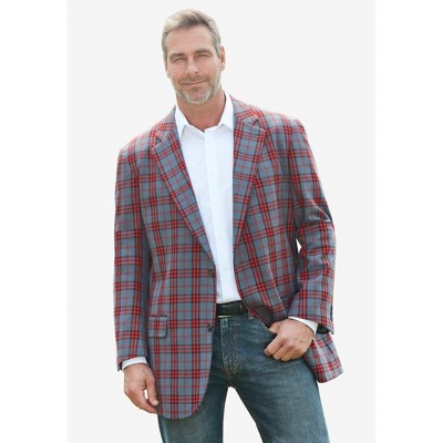 KingSize 2-Button Classic Blazer - 66, Natural Check — фото 6