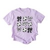 Simply Sage Market Soccer Ball Bows Garment Dyed Tee - 3 of 4