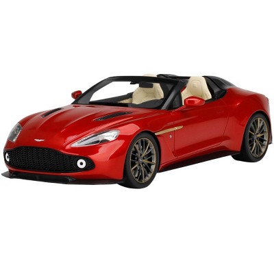 Aston Martin Vanquish Zagato Speedster Lava Red Metallic 1/18 Model Car by Top Speed