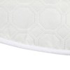 Northlight 48" White Quilted Christmas Hexagon Tree Skirt with Velvety Trim - 2 of 3