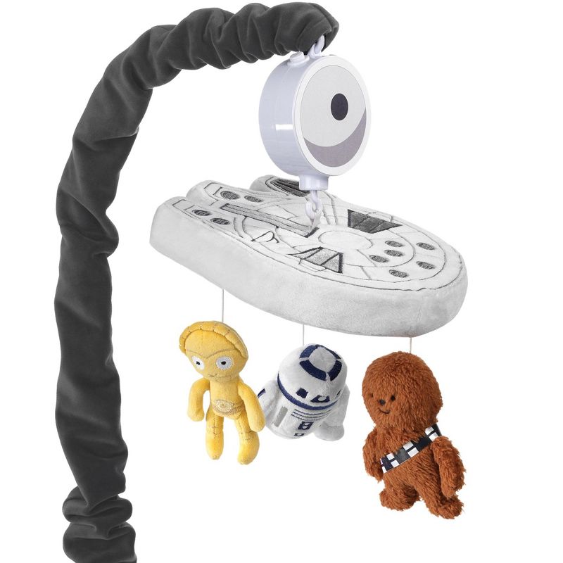 Lambs & Ivy Star Wars Signature Millennium Falcon Musical Baby Crib Mobile Toy, 1 of 11