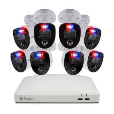 Swann DVR Security System, SWPRO Triangular Home Bullet Cameras, 85680 Hub, White