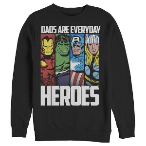 Men's Marvel Father's Day Avengers Everyday Heroes Sweatshirt - 1 of 3