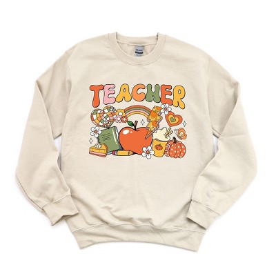 Simply Sage Market Women's Graphic Sweatshirt Teacher Fall Collage