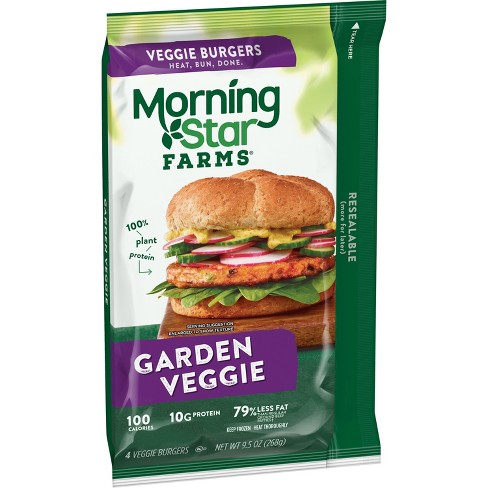Morningstar Farms Garden Veggie Burger Patties - Frozen - 9.5oz/4ct - image 1 of 4