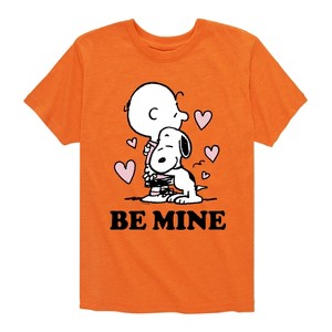 Boys' - Peanuts - Be Mine Short Sleeve Graphic T-Shirt - 1 of 4