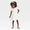 Toddler Girls' Short Sleeve Ribbed Tulle Dress - Cat & Jack™ - 3 of 3