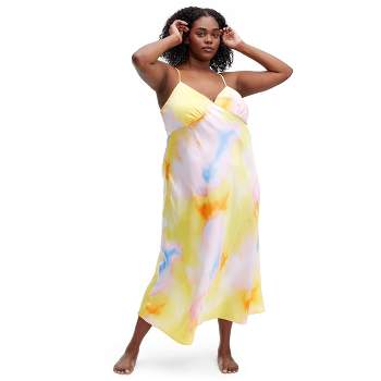Women's Long Satin Sunset Slip Dress - DVF for Target