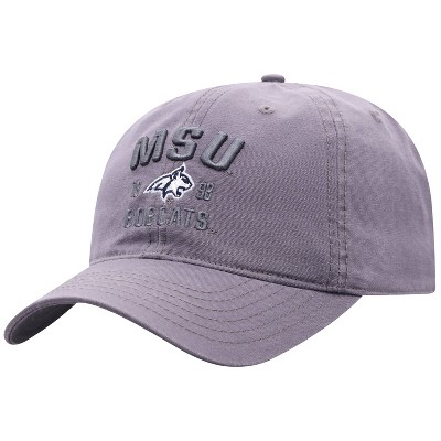 NCAA Montana State Bobcats Men's Skill Gray Garment Washed Canvas Hat