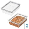 iDesign Large Food Storage Bin with Airtight Lid for Kitchen or Pantry Storage - Set of 2 - Clear - 2 of 4