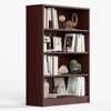 GlasFlength Decorative Bookshelf, Spacious Space and Adjustable Shelf, Open Bookshelves for Bedroom, Living Room, Home Office，Brown，33"*11.6"*48" - 2 of 4