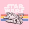 Girls Star Wars Millennium Falcon 77' Vintage Stripes T Shirt - 2 of 4