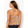 Swimsuits for All Women's Braid Trim Halter Tankini Top (Plus Sizes Available) - 3 of 4