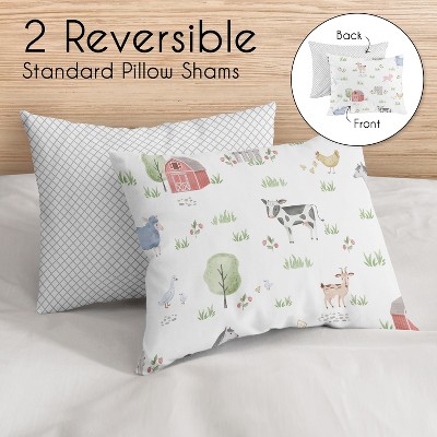 Sweet Jojo Designs Full/Queen Comforter Bedding Set Farm Animals Multicolor 3 pc — фото 5