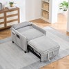 JUJABU Accent Chair with Pillow, Compact Sofa Bed for Small Apartments, Bedroom or Balcony - 3 of 4