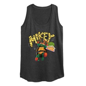 Women's - Teenage Mutant Ninja Turtles - Michelangelo AKA Mikey Graphic Racerback Tank - 1 of 4