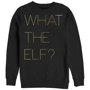 Women's CHIN UP Christmas What the Elf Sweatshirt - 1 of 3