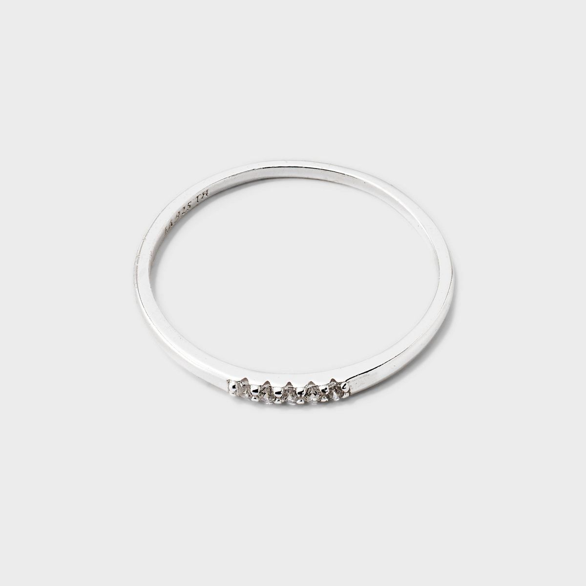 Sterling Silver Cubic Zirconia Pave Front Ring - A New Day™ - thumbnail 2