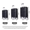 3 PCS Hardshell Luggage Set, ABS Lightweight Spinner Suitcase with TSA Lock (20/24/28)-ModernLuxe - 2 of 4