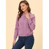 INSPIRE CHIC Women's Stand Collar Zip Up Biker Lightweight Moto Jacket - 2 of 4