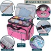 PAVILIA Knitting Bag Yarn Storage Tote, Large Crochet Organizer Holder for Crocheting Knitter Project Accessories Supplies Set Gifts - 2 of 4