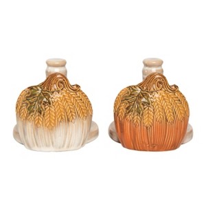 Transpac Ceramic Classic Harvest Pumpkin Paper Towel Set of 2 Fall/Harvest Home Decorations - 1 of 1
