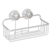 iDESIGN Metro Rustproof Aluminum Turn and Lock Suction Bathroom Shower Caddy Basket Silver: Steel Organizer Rack - 2 of 4