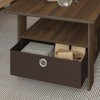 HOMLUX 31" Coffee Table Modern Living Room Furniture with Storage Bin Drawer & Open Shelf - 4 of 4