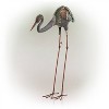 30" Metal Crane Statue - Alpine Corporation: Durable, Rust-Resistant Garden Decor - image 3 of 4