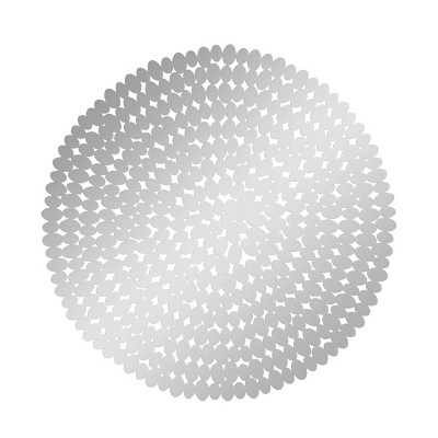 31" x 31" Glam Stainless Steel Ornamental Wall Decor Silver - Olivia & May