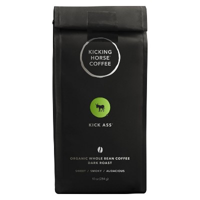 Kick Ass Organic Dark Roast Whole Bean Coffee - 10oz
