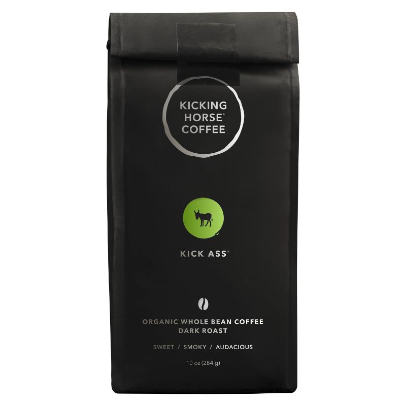 Kicking Horse Coffee Kick *** Dark Roast Fair Trade Certified Organic Whole Bean Coffee - 10oz, 3 of 9
