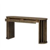 Luxystar 59’’ Long Console Table with Curved and Straight Line Design for Entrance and Living Room, Natural - 3 of 4