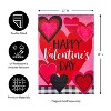 Evergreen Patterned Valentine Hearts Garden Suede Flag 12.5 x 18 Inches Indoor Outdoor Decor - 4 of 4