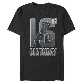 Men's Marvel Black Panther 16th Birthday T-Shirt