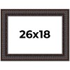 PosterPalooza | 3.5" Wide Ornate Brown Picture Frame - UV Acrylic, Backing Board, Hanging Hardware Included - 2 of 4