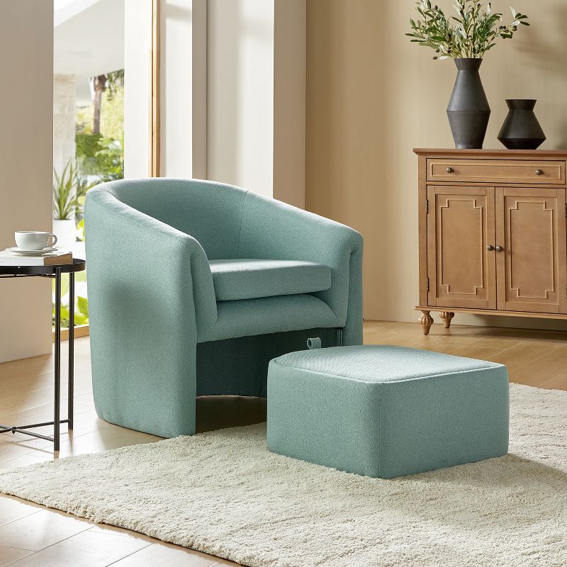 Giles Morden Upholstered Armchair with Removable Legs Storage Ottaman|Artful Living Design, 2 of 11