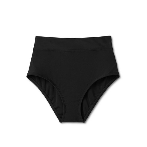 Women's Full Coverage Tummy Control High Waist Bikini Bottom - Kona Sol™  Black Xl : Target