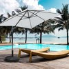 Outsunny 50 lbs. Umbrella Base, 20.5" Round Heavy Duty Umbrella Stand for 1.5" or 2" Umbrella Poles, Patio Market Stand, Black - 2 of 4